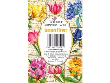 decorer summer flower paper pack decor m104