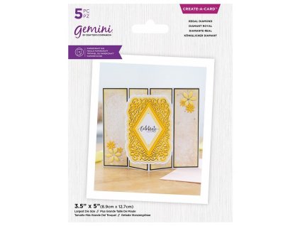 gemini ornate pop out regal diamond create a card