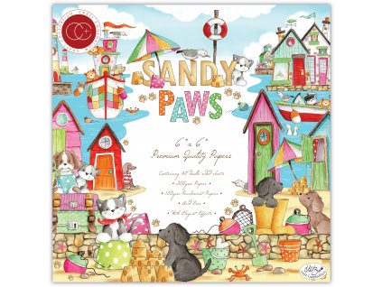 craft consortium sandy paws 6x6 inch paper pad ccp