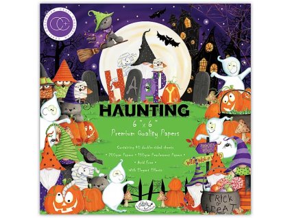 craft consortium happy haunting 6x6 inch paper pad