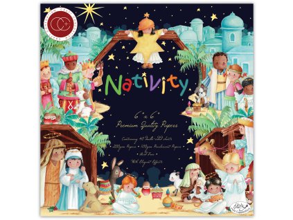 craft consortium nativity 6x6 inch paper pad ccppa
