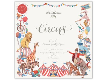 craft consortium circus 6x6 inch paper pad ccppad0