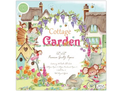 craft consortium cottage garden 12x12 inch paper p