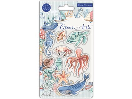 craft consortium ocean tale clear stamps sea life