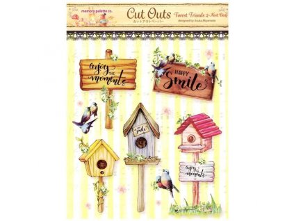 memory place forest friends 2 nest box cut outs mp