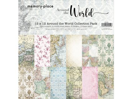 memory place around the world 12x12 inch paper pac