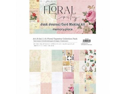 memory place floral tapestry a4 paper pack mp 6038