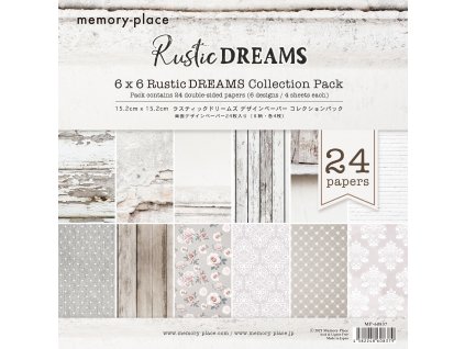 memory place rustic dreams 6x6 inch paper pack mp