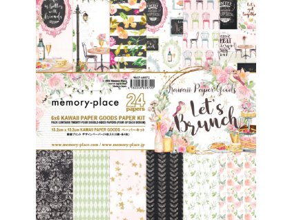 memory place kawaii paper goods lets brunch 6x6 in
