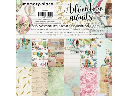 memory place adventure awaits 6x6 inch paper pack