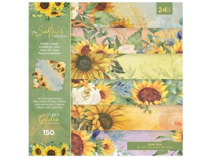 crafters companion the sunflower collection 8x8 in