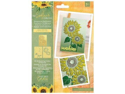crafters companion the sunflower collection 3d emb