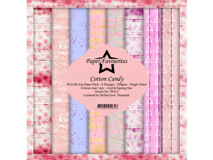 paper favourites cotton candy 12x12 inch paper pac