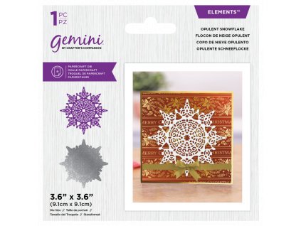 gemini christmas intricate doily opulent snowflake