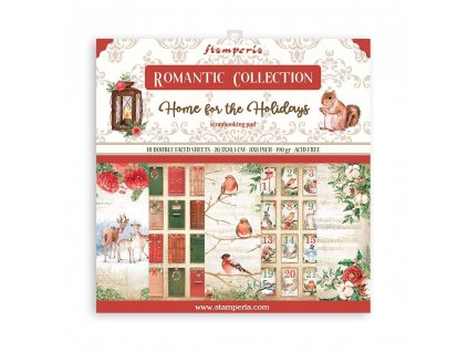 stamperia romantic home for the holidays 8x8 inch