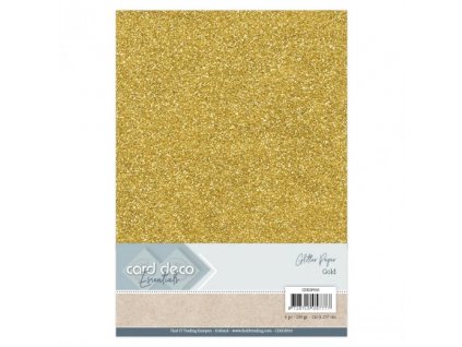 CDEGP010 Card Deco Essentials Glitter Paper Gold 711127810 520x520