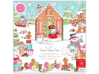 craft consortium candy christmas 6x6 inch paper pa