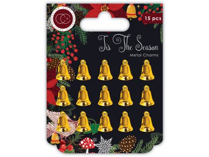 craft consortium tis the season metal charms gold