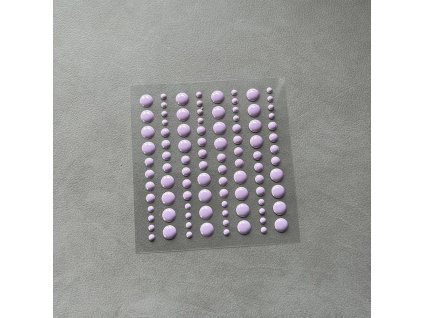 simple and basic adhesive enamel dots light purple