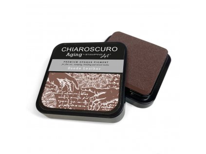 Umělecký razítkovací polštářek Chiaroscuro semišová kůže