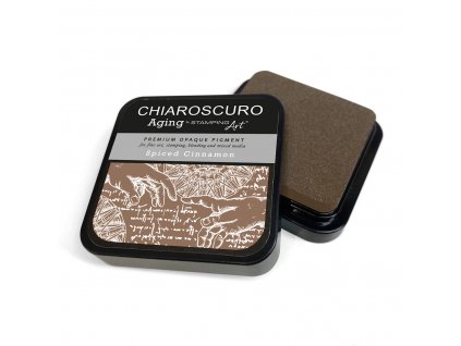 Umělecký razítkovací polštářek Chiaroscuro koření skořice