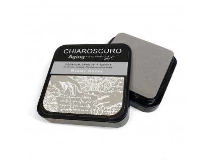 Umělecký razítkovací polštářek Chiaroscuro zimní kakao