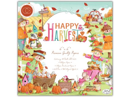 craft consortium happy harvest 6x6 inch paper pad