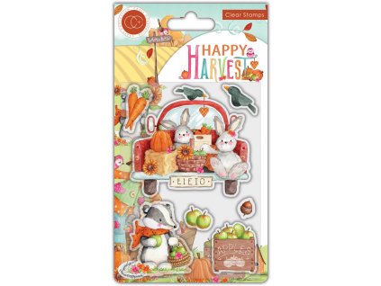 craft consortium happy harvest clear stamps apples