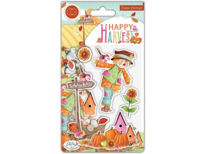 craft consortium happy harvest clear stamps sunflo