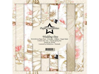 paper favourites wedding day 12x12 inch paper pack