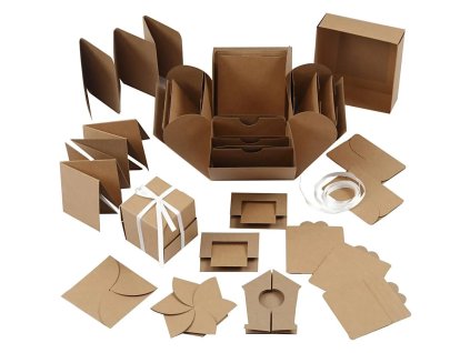 Velká sada Exploding Box hnědá
