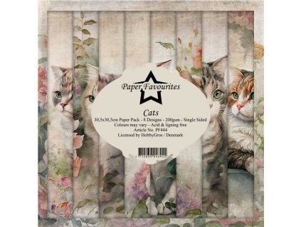 paper favourites cats 12x12 inch paper pack pf444
