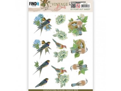 SB10748 Jeanine s Art Vintage Birds Birds nest 520x520