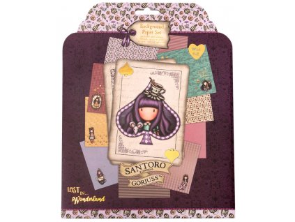 studio light gorjuss wonderland 8x8 inch scrap pap