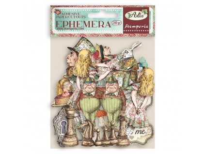 stamperia alice ephemera 56pcs dflct15