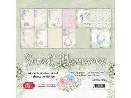 craft you design sweet memories 6x6 inch paper set