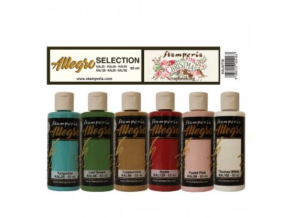 stamperia allegro paint kit sweet winter 6pcs kalk