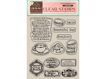 stamperia create happiness oh la la clear stamps l