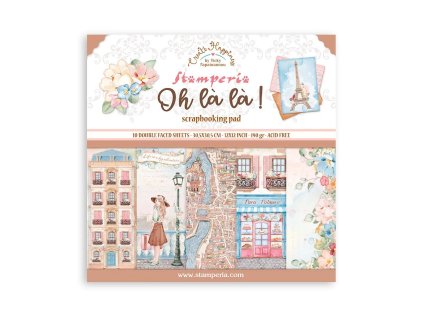stamperia create happiness oh la la 12x12 inch pap