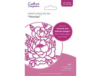 cc metal cutting dies large scale floral outlines peonies