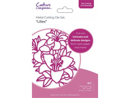 cc metal cutting dies large scale floral outlines lilies