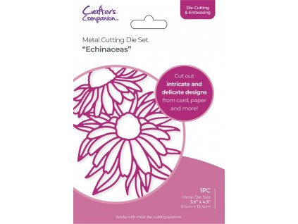 cc metal cutting dies large scale floral outlines echinaceas