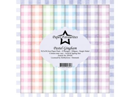 paper favourites pastel gingham 12x12 inch paper p