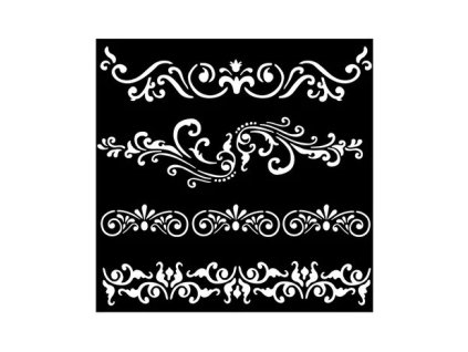 stamperia around the world thick stencil 18x18cm b