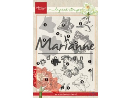 marianne design clear stamps tinys layered amaryll