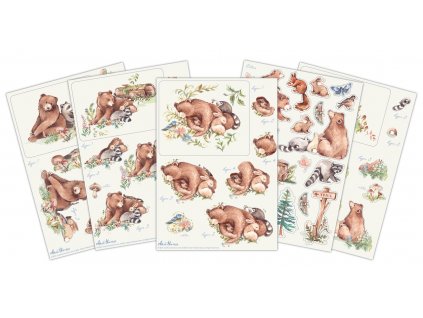 craft consortium in the forest 3d decoupage set cc