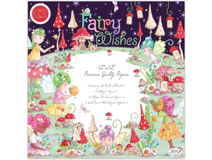 craft consortium fairy wishes 12x12 inch paper pad