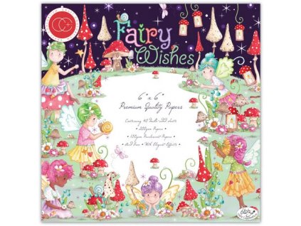 craft consortium fairy wishes 6x6 inch paper pad c