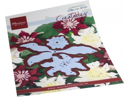 marianne design creatables anjas poinsettia lr0779
