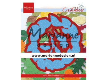 marianne design creatables tinys leaves wreath lr0